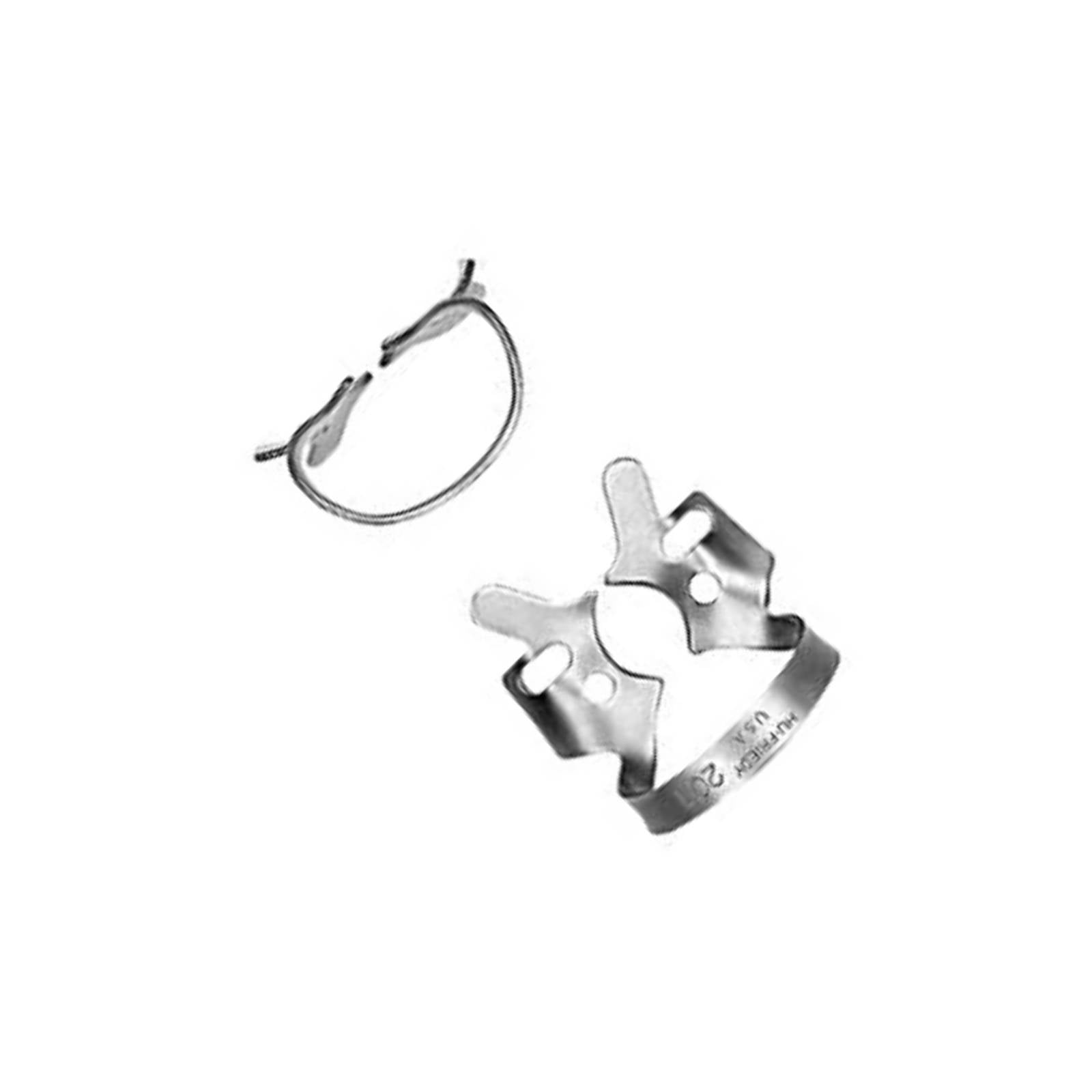 Hu-Friedy RDCM201 Winged Rubber Dam Clamp Satin Finish #201 Metal