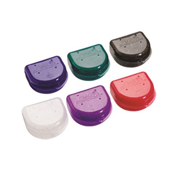 Plak Smacker 700-0194 Glitter Orthodontic Retainer Cases Mix Pack 3