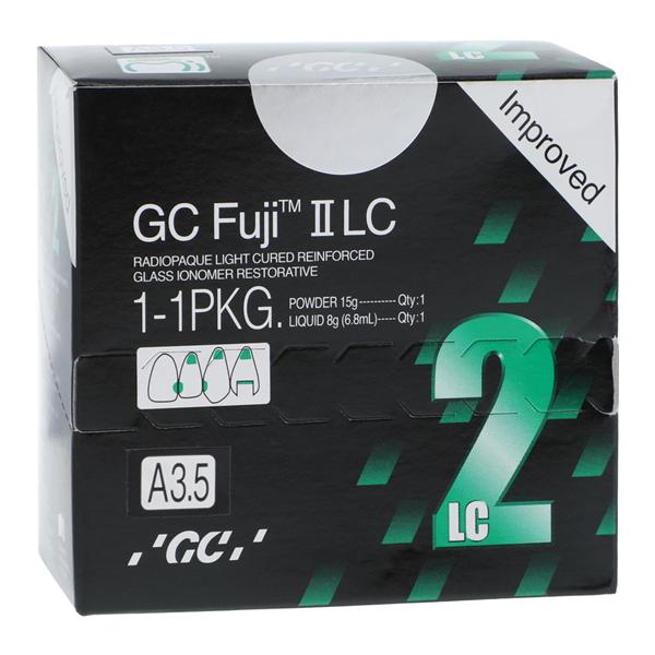 GC 000187 Fuji II LC Improved Resin Reinforced Glass Ionomer Restorative 1:1 Pack A3.5