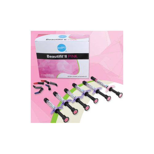 Shofu Dental GMK1 Beautifil II Pink Gingival Nano Hybrid Composite Kit EXP May 2026