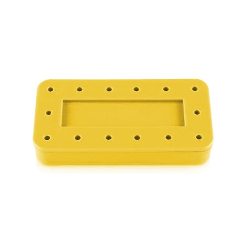 Plasdent 400BRS-3N Rectangular Dental Bur Block Yellow