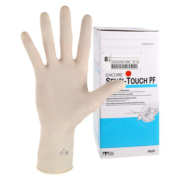 Ansell Perry 7827PF Sensi-Touch Sterile Latex Gloves Size #8.5 50 Pairs Per Box
