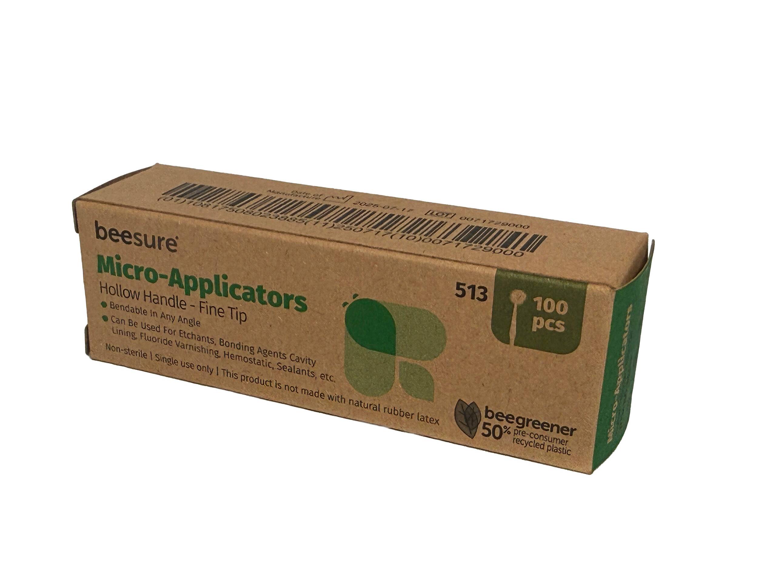 Cranberry BE514 BeeSure Hollow Micro Applicators Fine Tip 100/Pk