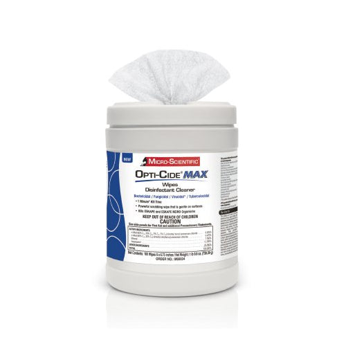 Micro-Scientific M60034 Opti-Cide Max Disinfectant Wipes 160/Pk