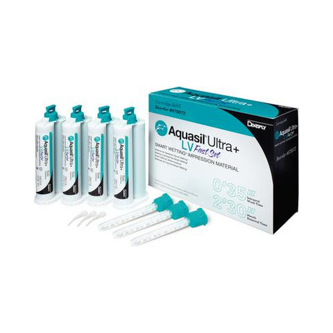 Dentsply 678672 Aquasil Ultra+ LV Low Viscosity Fast Set Cartridges 4/Pk 50 mL EXP Oct 2024