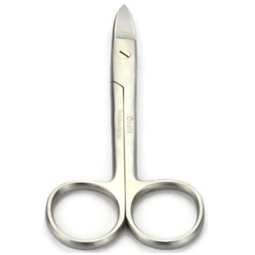 Quala QSCGC Scissors Crown & Gold Curved Smooth 4.5