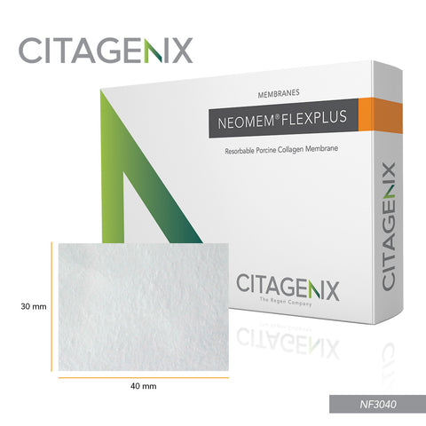 Citagenix NF3040 Membrane Porcine Collagen Neomem FlexPlus 30x40mm Resorbable