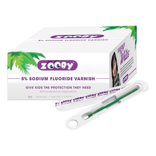 Young Dental 295713 Zooby 5% Fluoride Varnish Turtle Melon 50/Pk