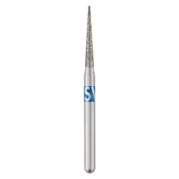 SS White 858-013M Piranha FG Needle Shaped Medium Grit Diamond Burs 25/Pk