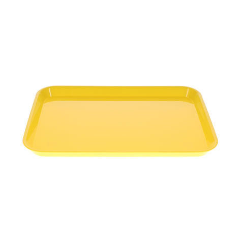 House Brand Dentistry 108137 HSB Set-Up Tray Flat #B Ritter Yellow Plastic 13-3/8" X 9-5/8" X 7/8"