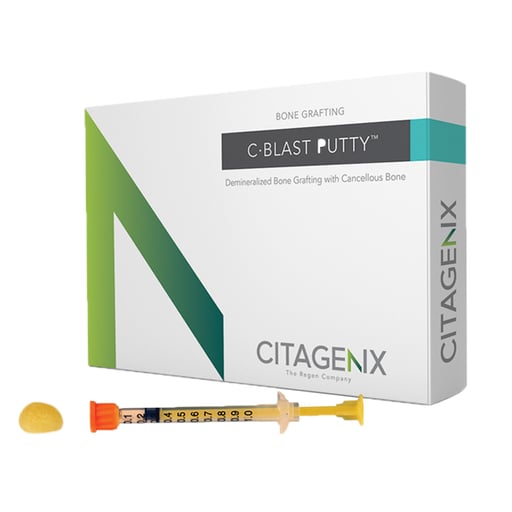 Citagenix CB-P10 C-Blast Putty DBM With Cancellous Particles 1cc