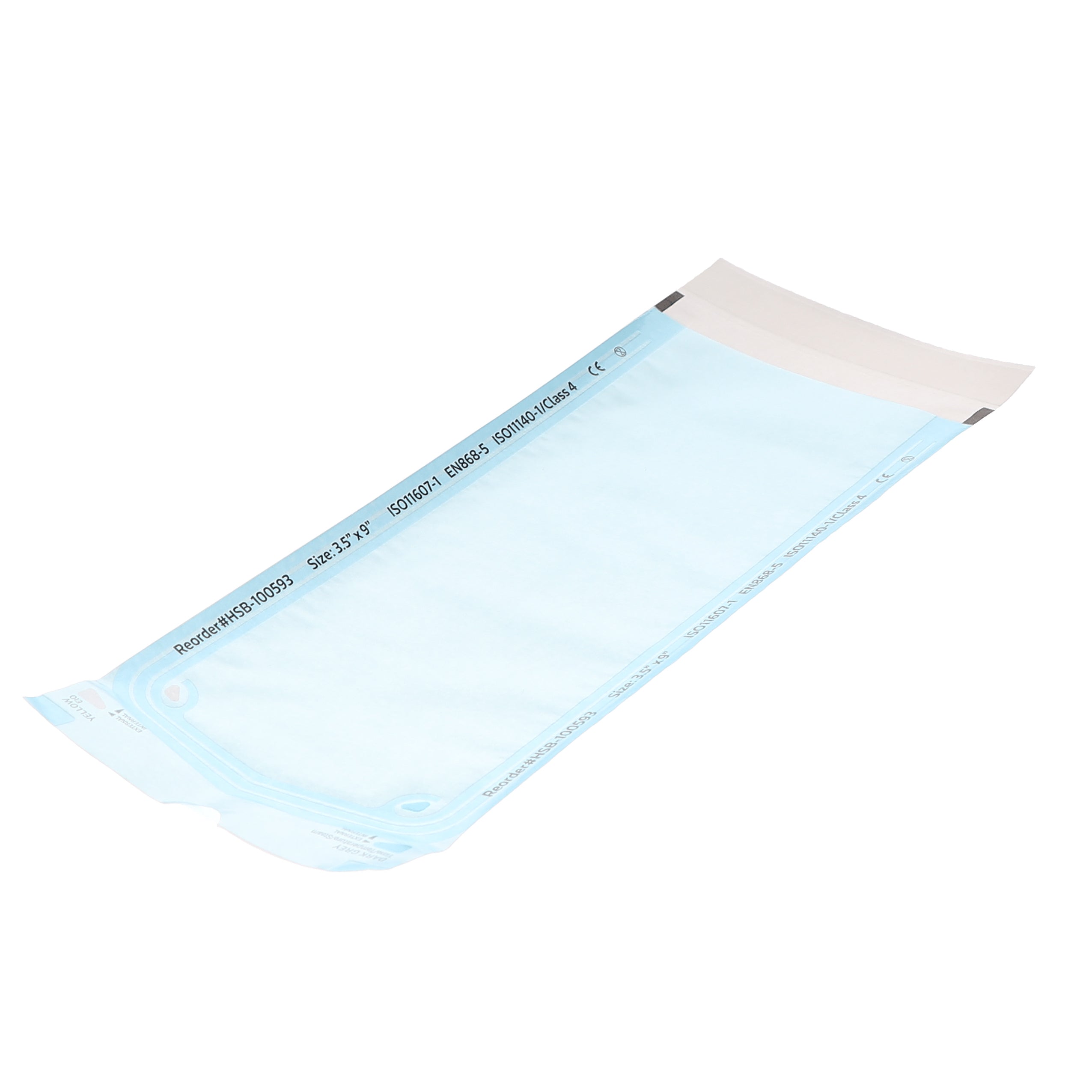 House Brand Dentistry 100593 HSB Self-Sealing Sterilization Pouches 3.50