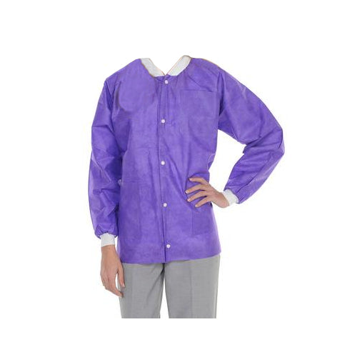 ValuMax 3630DPXS ExtraSafe Lab Jackets Deep Purple X-Small 10/Pk