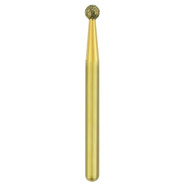 SS White 18172 Great White Z GWZ 801-016M Round Zirconia Cutting Medium Grit Diamond Burs 5/Pk