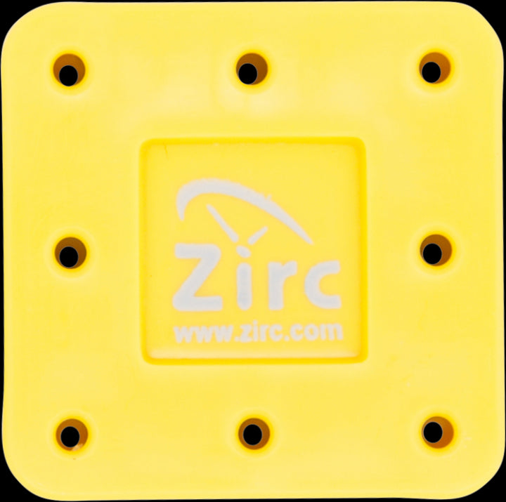 Zirc Dental 50Z400O Magnetic Bur Block 8-Hole Microban Vibrant Yellow