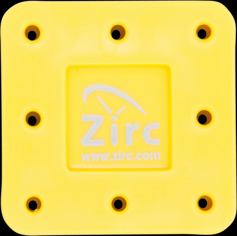 Zirc Dental 50Z400O Magnetic Bur Block 8-Hole Microban Vibrant Yellow