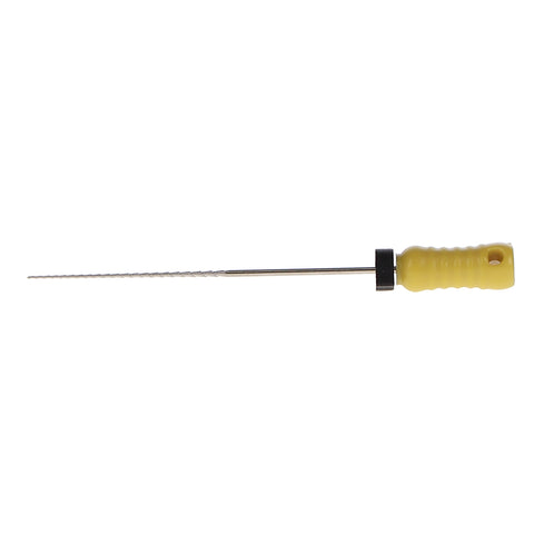 House Brand Dentistry 400486 HSB Hedstrom Endodontic Files Stainless Steel 31mm #20 Yellow 6/Pk