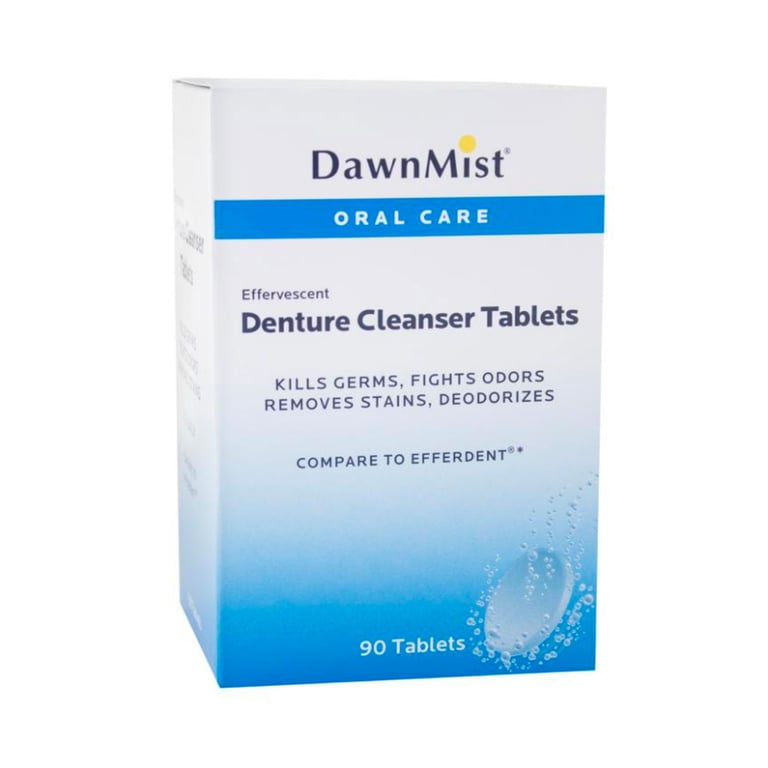 Dukal DEN6290 Dawn Mist Denture Care Tablets 90/Bx