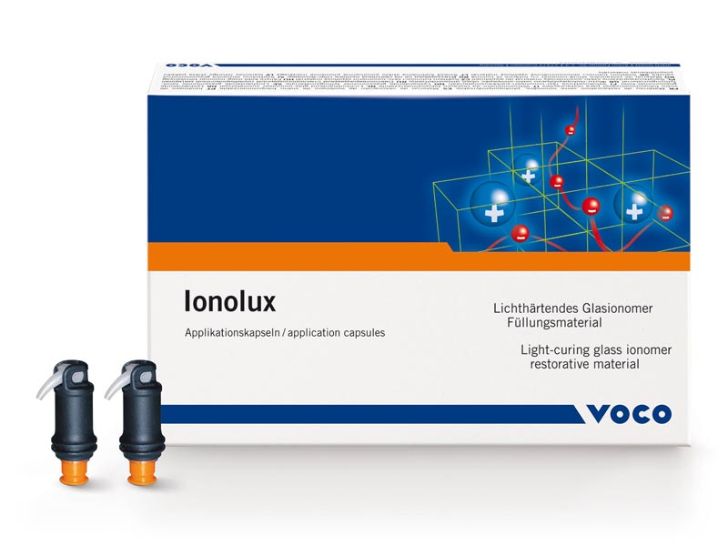 Voco 2117 Ionolux Application Glass Ionomer Restorative Capsules A1 20/Pk