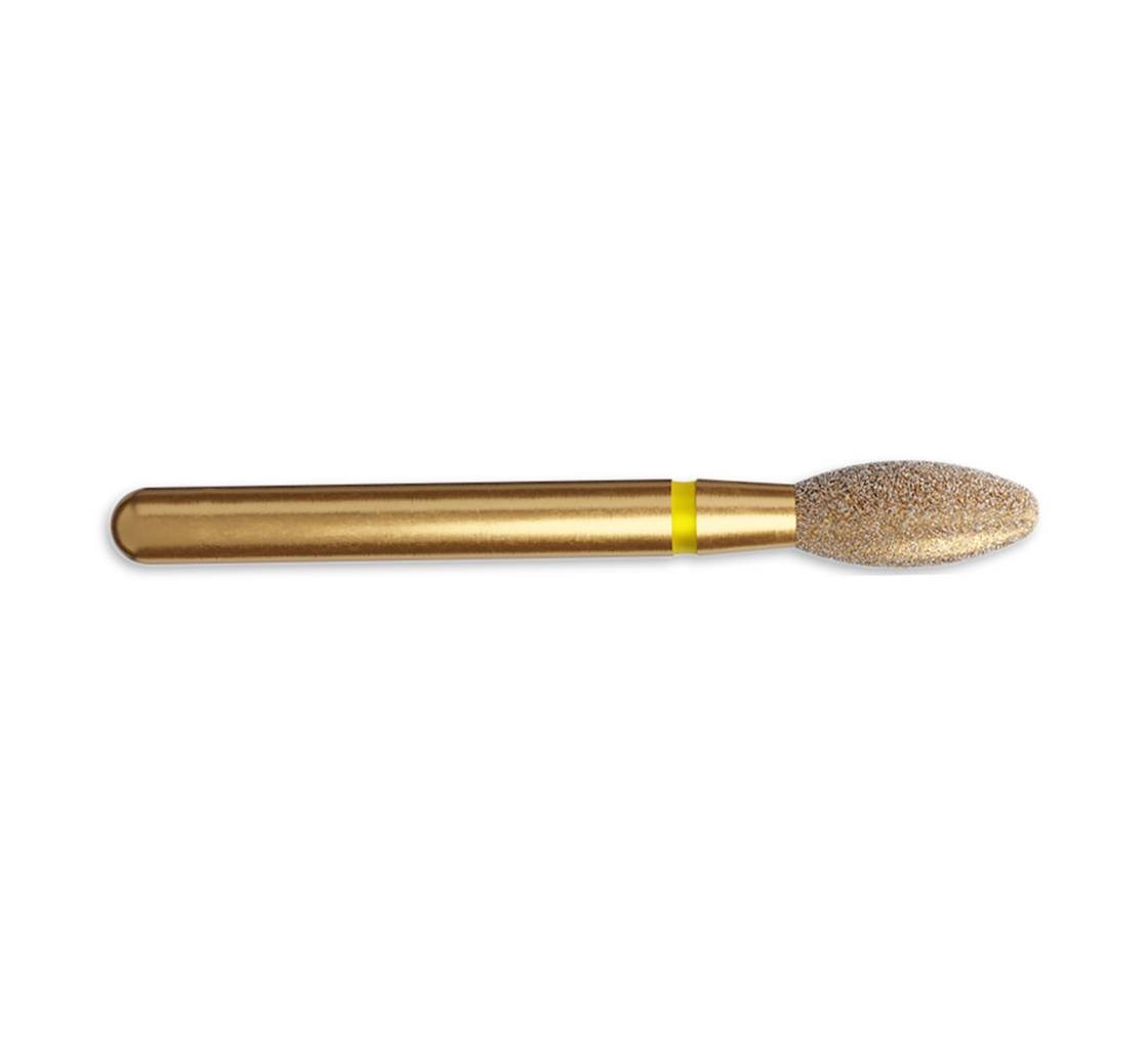 Coltene Whaledent 60031797 Alpen FG #379 Football Extra Fine Grit 2.3mm Yellow Diamond Burs 5/Pk