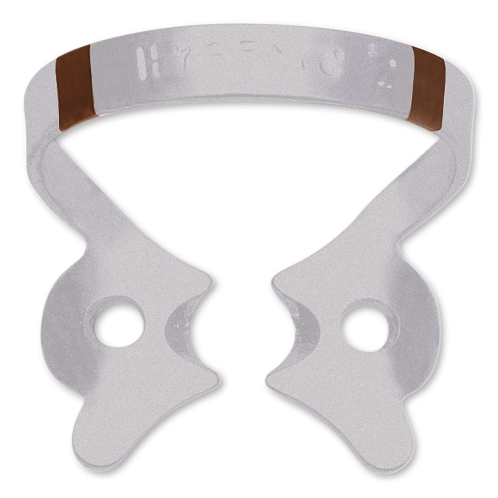Coltene Whaledent H09957 Hygenic Fiesta Dental Dam Clamp Metal #2 Winged Brown