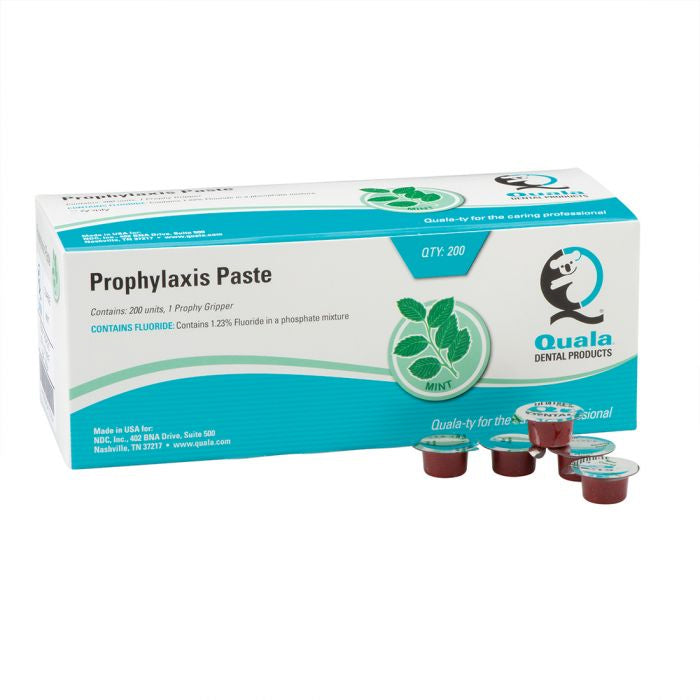 Quala P0411-3 Dental Prophy Paste Medium Grit Mint 200/Bx