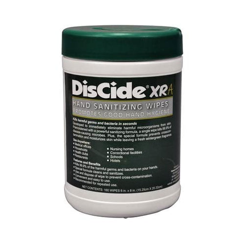 Palmero 3500 DisCide XRA Hand Sanitizing Wipes 160/Can