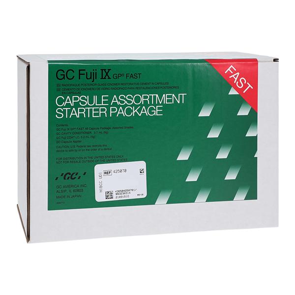 GC 425070 Fuji IX GP Fast Packable Posterior Restorative Capsules Assorted 48/Pk