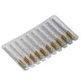 House Brand Dentistry 400622 HSB Barbed Broaches #2 XX-Fine 21mm Yellow Sterile 10/Pk