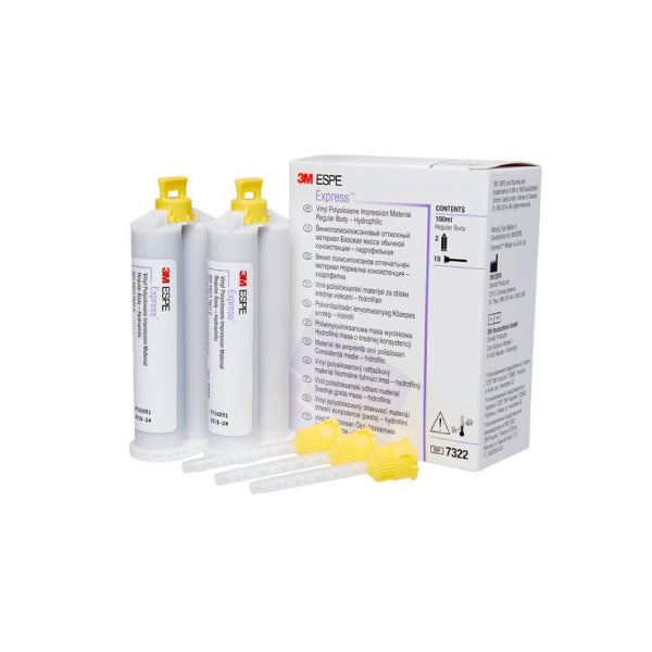 3M Solventum 7322 Express VPS Cartridges Regular Body Regular Set 4/Pk