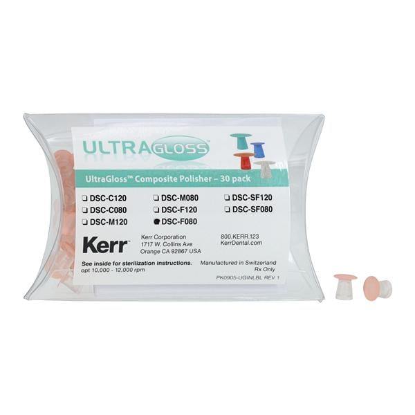 Axis Dental DSC-F080 UltraGloss Composite Polishers Small Fine Double Sided 30/Pk