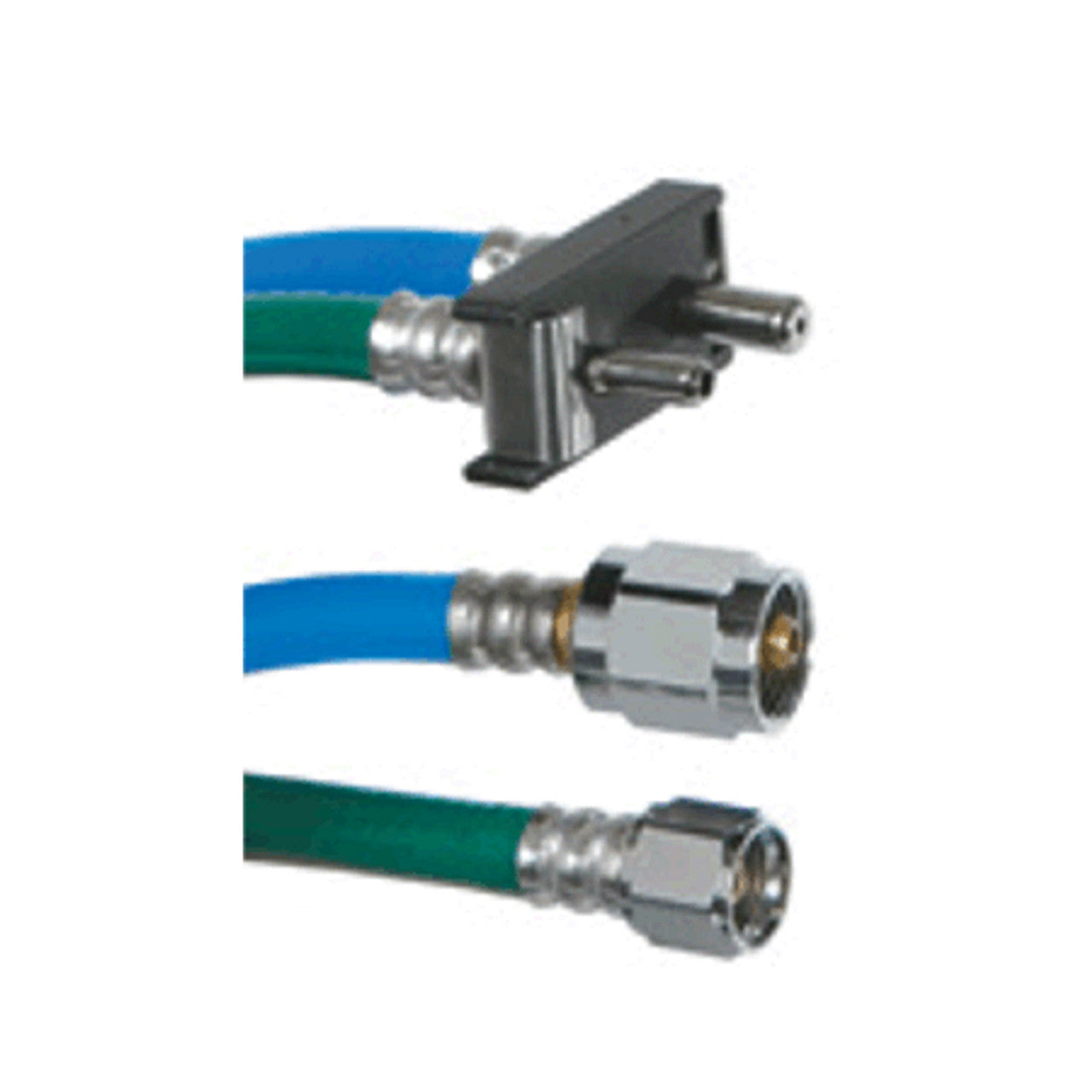 Belmed 8800-1510-0000 O2 / N20 Duplex Hose Porter Male Quick Connect 10 Feet