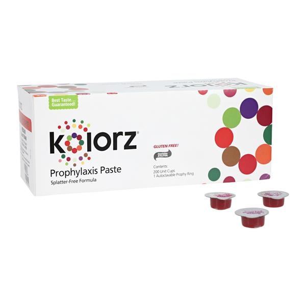DMG 788406 Kolorz Dental Prophy Paste Medium Grit Cherry 400/Pk