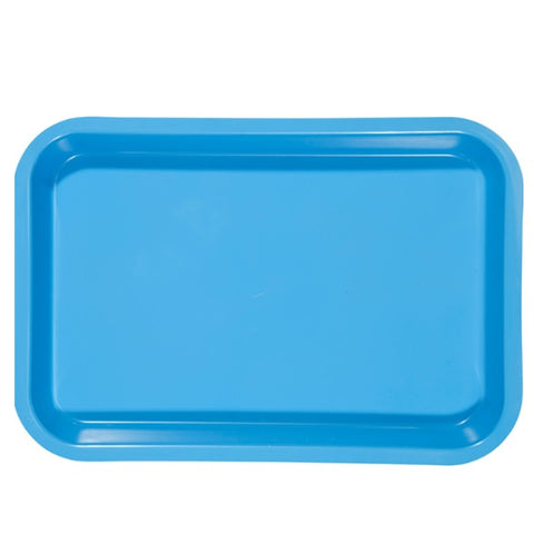 Zirc Dental 20Z101N Mini Setup Tray Size F Flat Plastic Vibrant Blue