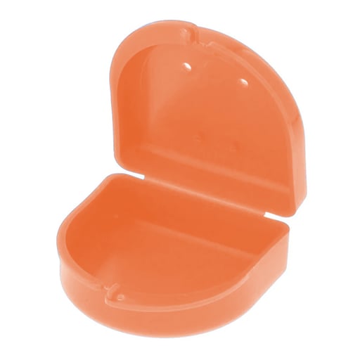 Keystone 0921521 Bo-Box Orthodontic Retainer Cases Orange 10/Pk