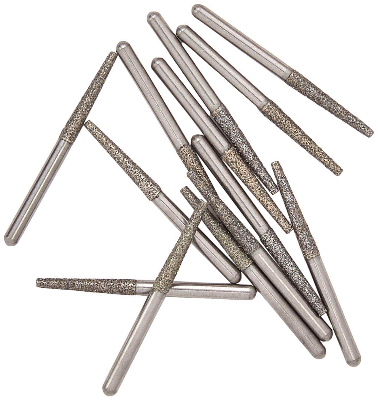 Spring Health 702.10M FG 702.10 Flat End Taper Medium Grit Diamond Burs 10/Pk