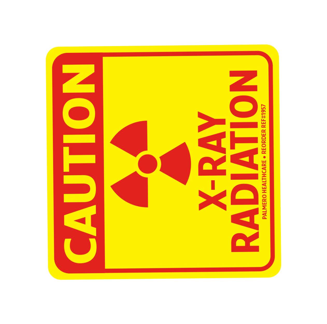 Palmero 1957 Caution Radiation Labels OSHA Compliant 3