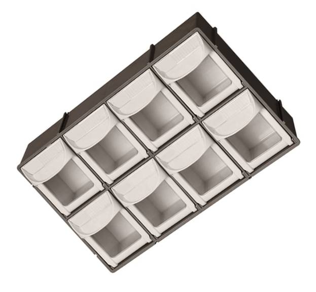 Plasdent BIN08-11 8-Bin Dental Organizing Unit 11-13/16