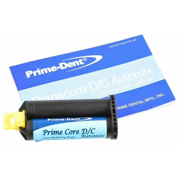 Prime Dental 003-063 Prime Core DC Automix Dual Cure Build-Up Material Blue 50gm