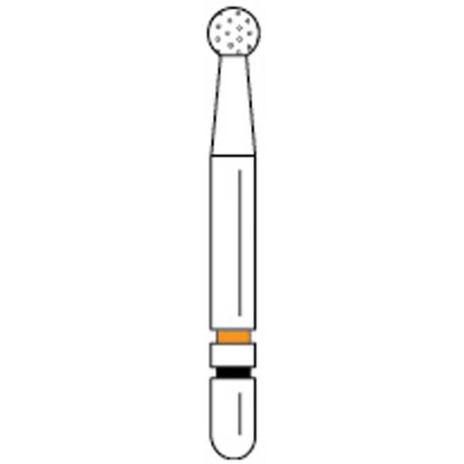 Premier Dental 2015663 Two Striper Ztech Diamond Bur Friction Grip 125ZF 5Pk  (replaces PR-2015892)