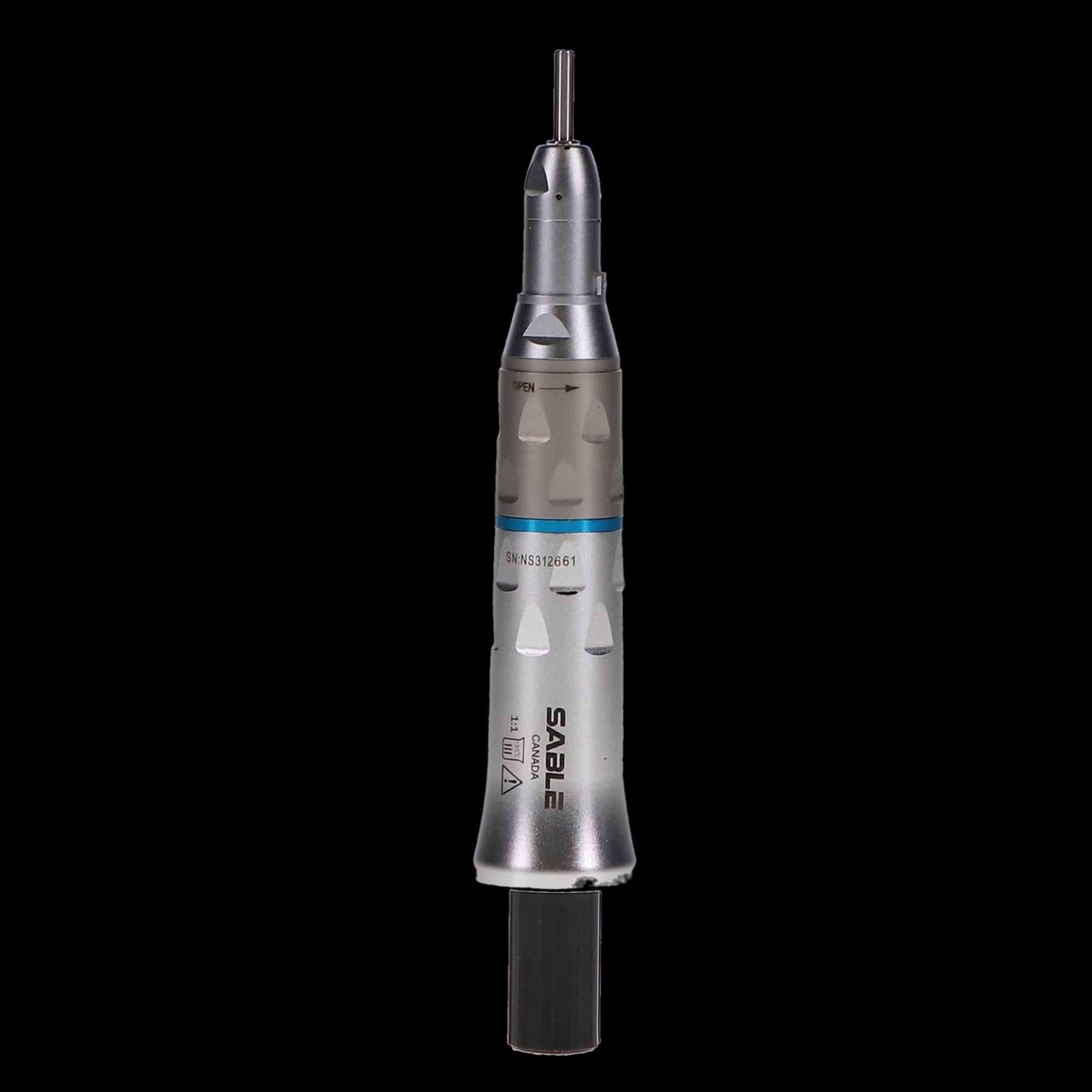 Sable Industries 1600310 NSK Type 1:1 Straight Nosecone Dental Handpiece Attachment Blue