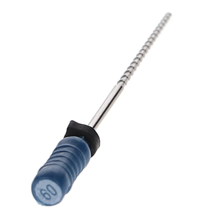 House Brand Dentistry 400495 HSB Hedstrom Endodontic Files 31mm #60 Blue Stainless Steel 6/Pk