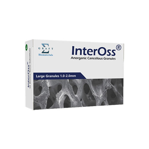 InterOss IOLG200 Anorganic Cancellous Granules Large 1.0-2.0mm 2.0g 8.0cc EXP May 2026