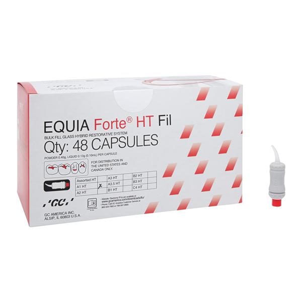 GC 453010 Equia Forte HT Fil Glass Hybride Capsules A1 48/Pk