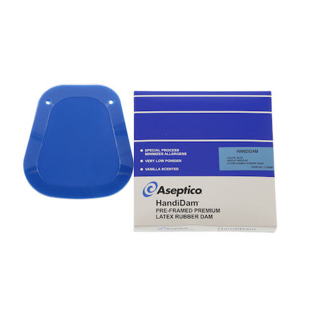 Aseptico I-70BM Handi-Dam Rubber Dental Dams Latex 20/Bx