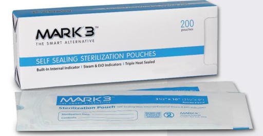 Mark3 6118 Self Sealing Sterilization Pouches 5.25