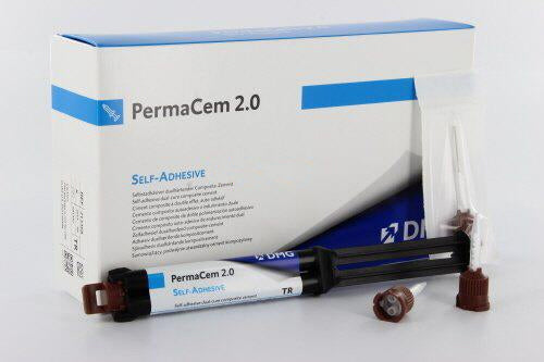 DMG 213368 PermaCem 2.0 Luting Cement Smartmix Syringe Transparent 9 Gm EXP Feb 2025