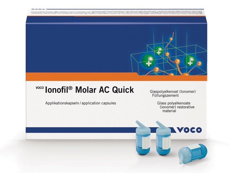 Voco 1632 Ionofil Molar AC Quick Packable Glass Ionomer Restorative Capsules A3 48/Pk