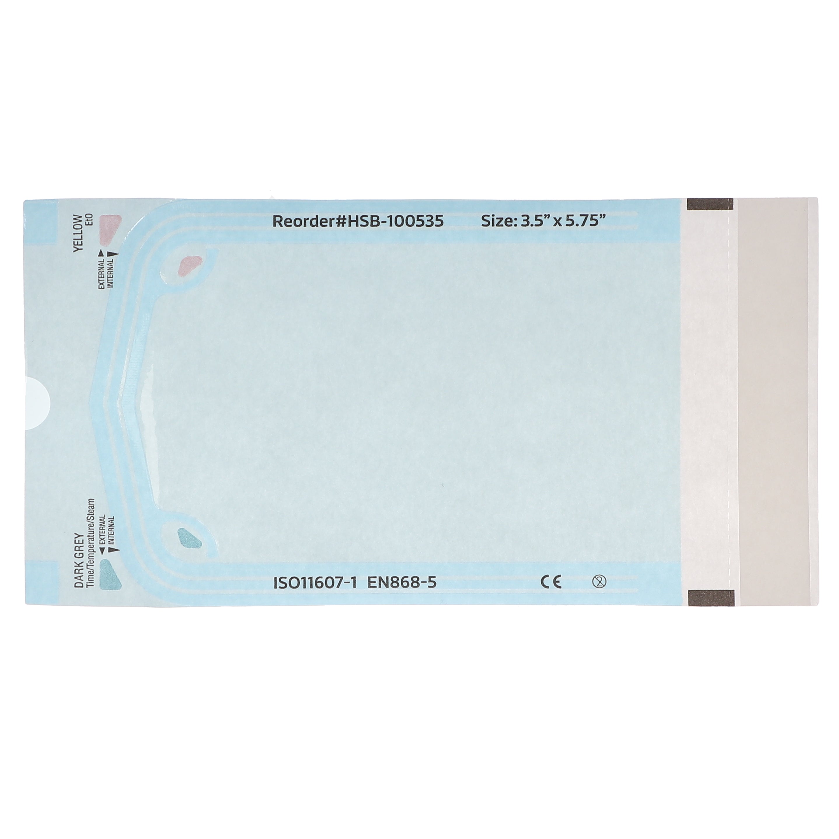 House Brand Dentistry 100535 HSB Self-Sealing Sterilization Pouches 3.5