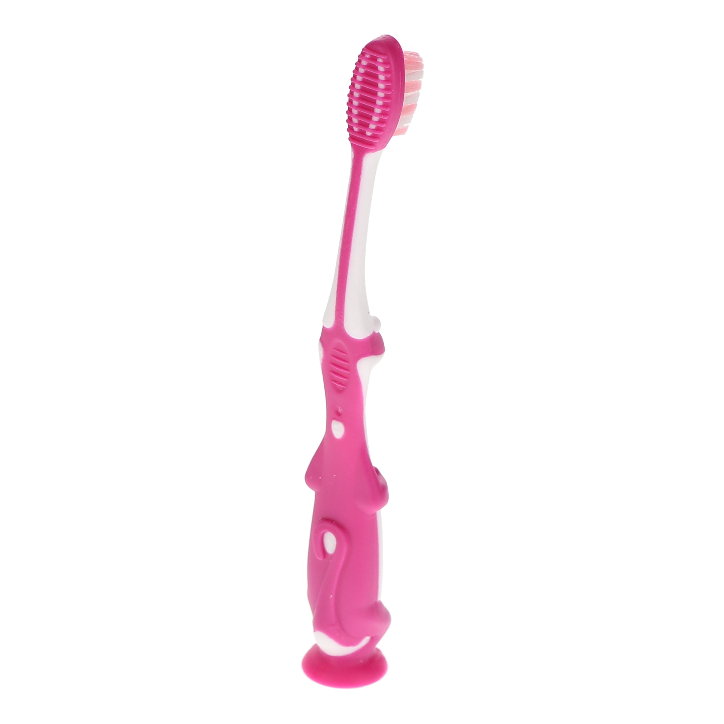 House Brand Dentistry 500160 HSB Child Toothbrushes With Suction Cup On Bottom 26 Tuft Extra Soft Dinosaur 72/Pk